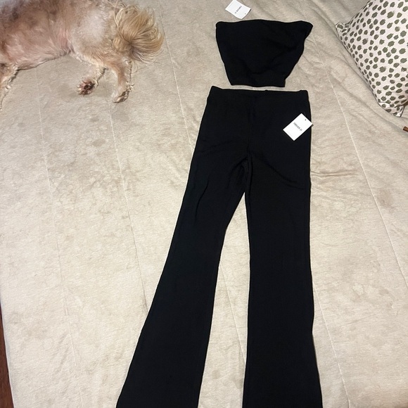 F21 | 2 piece set - strapless black top with high waisted flare pants NWT - Picture 7 of 7